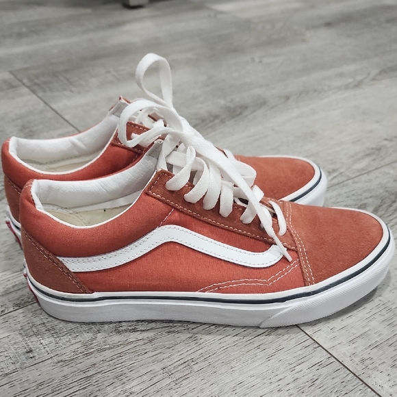 Vans Shoes - Vans Red and White Flats